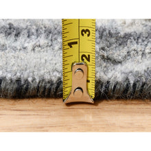 Load image into Gallery viewer, 12&#39;x18&#39;1&quot; Oversized Black With Gray Abstract Design Wool And Silk Hand Knotted Oriental Rug FWR377220