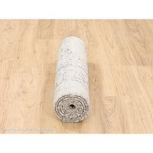 Load image into Gallery viewer, 2&#39;5&quot;x8&#39; Hand Knotted Hand Spun Undyed Natural Wool Modern Beige Oriental Runner Rug FWR377490