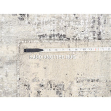 Load image into Gallery viewer, 2&#39;5&quot;x8&#39; Hand Knotted Hand Spun Undyed Natural Wool Modern Beige Oriental Runner Rug FWR377490