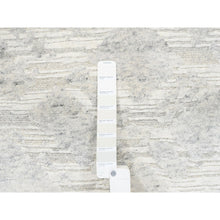 Load image into Gallery viewer, 2&#39;7&quot;x12&#39; Hand Spun Undyed Natural Wool Modern Hand Knotted Ivory Oriental Runner Rug FWR377514