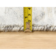 Load image into Gallery viewer, 2&#39;7&quot;x12&#39; Hand Spun Undyed Natural Wool Modern Hand Knotted Ivory Oriental Runner Rug FWR377514