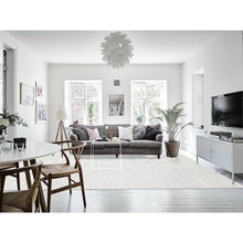 Load image into Gallery viewer, 10&#39;x10&#39; Hand Knotted Modern Hand Spun Undyed Natural Wool Ivory With Gray Oriental Square Rug FWR377544