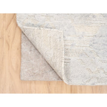 Load image into Gallery viewer, 2&#39;6&quot;x12&#39; Ivory Hand Spun Undyed Natural Wool Modern Hand Knotted Oriental Runner Rug FWR377628