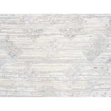 Load image into Gallery viewer, 2&#39;6&quot;x12&#39; Ivory Hand Spun Undyed Natural Wool Modern Hand Knotted Oriental Runner Rug FWR377628