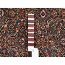 Load image into Gallery viewer, 4&#39;x6&#39;3&quot; Wool Dense Weave Herati All Over Fish Design Hand Knotted 250 Kpsi Red Oriental Rug FWR377982
