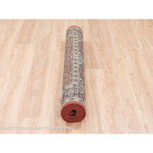 Load image into Gallery viewer, 4&#39;x6&#39;3&quot; Wool Dense Weave Herati All Over Fish Design Hand Knotted 250 Kpsi Red Oriental Rug FWR377982