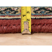 Load image into Gallery viewer, 4&#39;x6&#39;3&quot; Wool Dense Weave Herati All Over Fish Design Hand Knotted 250 Kpsi Red Oriental Rug FWR377982