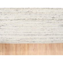 Load image into Gallery viewer, 11&#39;10&quot;x11&#39;10&quot; Hand Loomed Undyed Natural Wool Plain Modern Design Light Gray Oriental Round Rug FWR378246