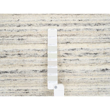 Load image into Gallery viewer, 11&#39;10&quot;x11&#39;10&quot; Hand Loomed Undyed Natural Wool Plain Modern Design Light Gray Oriental Round Rug FWR378246