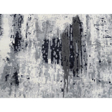 Load image into Gallery viewer, 3&#39;1&quot;x5&#39; Ivory Abstract Design Wool And Silk Hand Knotted Oriental Rug FWR379134