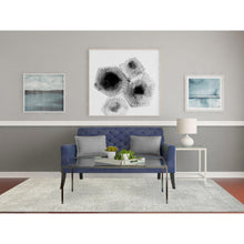 Load image into Gallery viewer, 6&#39;x9&#39;2&quot; Beige Wool And Plant Based Silk Hand Loomed Fine Jacquard With Erased Design Oriental Rug FWR379584