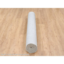 Load image into Gallery viewer, 6&#39;x9&#39;2&quot; Beige Wool And Plant Based Silk Hand Loomed Fine Jacquard With Erased Design Oriental Rug FWR379584