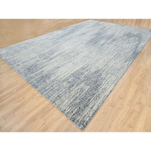 Load image into Gallery viewer, 12&#39;x18&#39; Light Gray Fine Jacquard Modern Wool And Art Silk Hand Loomed Oriental Oversized Rug FWR379812