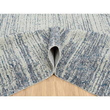 Load image into Gallery viewer, 12&#39;x18&#39; Light Gray Fine Jacquard Modern Wool And Art Silk Hand Loomed Oriental Oversized Rug FWR379812