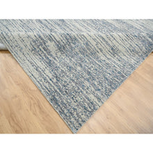 Load image into Gallery viewer, 12&#39;x18&#39; Light Gray Fine Jacquard Modern Wool And Art Silk Hand Loomed Oriental Oversized Rug FWR379812