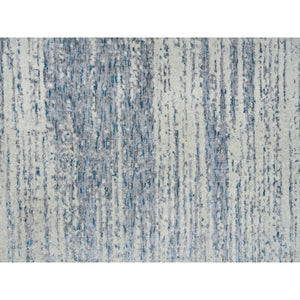 12'x18' Light Gray Fine Jacquard Modern Wool And Art Silk Hand Loomed Oriental Oversized Rug FWR379812
