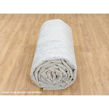 Load image into Gallery viewer, 12&#39;x18&#39; Light Gray Fine Jacquard Modern Wool And Art Silk Hand Loomed Oriental Oversized Rug FWR379812