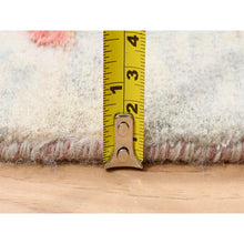 Load image into Gallery viewer, 12&#39;1&quot;x15&#39; Ivory Persian Erased Medallion Design Wool And Pure Silk Hand Knotted Oriental Oversized Rug FWR379824