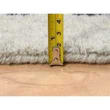 Load image into Gallery viewer, 12&#39;x18&#39;2&quot; Wool And Plant Based Silk Hand Loomed Light Gray Fine Jacquard With Erased Design Oriental Oversized Rug FWR379830