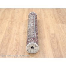 Load image into Gallery viewer, 4&#39;1&quot;x6&#39;2&quot; Ivory Tabriz Mahi Wool And Silk Fish Medallion Design Hand Knotted Fine Oriental Rug FWR380064