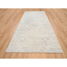Load image into Gallery viewer, 6&#39;1&quot;x11&#39;10&quot; Hand Spun Undyed Natural Wool Hand Knotted Ivory Modern Design Oriental Wide Gallery Size Runner Rug FWR380226