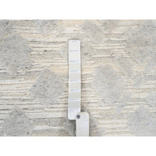 Load image into Gallery viewer, 6&#39;1&quot;x11&#39;10&quot; Hand Spun Undyed Natural Wool Hand Knotted Ivory Modern Design Oriental Wide Gallery Size Runner Rug FWR380226