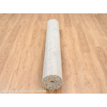 Load image into Gallery viewer, 6&#39;1&quot;x11&#39;10&quot; Hand Spun Undyed Natural Wool Hand Knotted Ivory Modern Design Oriental Wide Gallery Size Runner Rug FWR380226