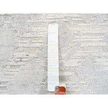 Load image into Gallery viewer, 4&#39;1&quot;x10&#39;1&quot; Modern Design Hand Spun Undyed Natural Wool Hand Knotted Ivory Oriental Wide Runner Rug FWR380262