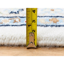 Load image into Gallery viewer, 8&#39;x16&#39;2&quot; Ivory Nain With Center Medallion Flower Design 250 Kpsi Wool Hand Knotted Oriental Wide Gallery Size Runner Rug FWR380370