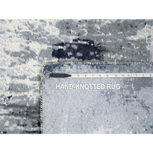 Load image into Gallery viewer, 4&#39;1&quot;x6&#39; Grey Hand Knotted Wool Tabriz Mahi Fish Design Oriental Rug FWR352836