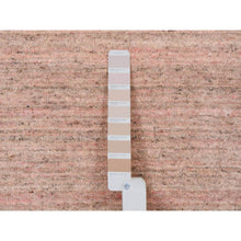 Load image into Gallery viewer, 9&#39;3&quot;x12&#39; Modern Design Hand Loomed Soft Wool Coral Pink Oriental Rug FWR380904
