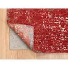 Load image into Gallery viewer, 8&#39;x10&#39; Red, Modern Design, Nepale Weave, Wool And Silk, Hand Knotted, Oriental Rug FWR382026
