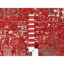 Load image into Gallery viewer, 8&#39;x10&#39; Red, Modern Design, Nepale Weave, Wool And Silk, Hand Knotted, Oriental Rug FWR382026