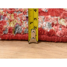 Load image into Gallery viewer, 8&#39;x10&#39; Red, Modern Design, Nepale Weave, Wool And Silk, Hand Knotted, Oriental Rug FWR382026