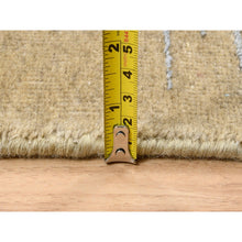 Load image into Gallery viewer, 8&#39;x9&#39;10&quot; Gold Brown, Silk With Textured Wool, Hand Knotted, Transitional Sarouk, Oriental Rug FWR382068