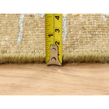 Load image into Gallery viewer, 2&#39;7&quot;x22&#39; Gold Brown, Hand Knotted, Transitional Sarouk, Silk With Textured Wool, Oriental, Xl Runner Rug FWR382308