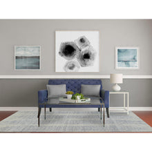 Load image into Gallery viewer, 6&#39;x9&#39; Gray, Tone On Tone Transitional Erased Design, Jacquard Hand Loomed, Wool And Plant Based Silk, Oriental Rug FWR382518