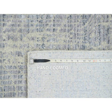 Load image into Gallery viewer, 6&#39;x9&#39; Gray, Tone On Tone Transitional Erased Design, Jacquard Hand Loomed, Wool And Plant Based Silk, Oriental Rug FWR382518