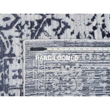 Load image into Gallery viewer, 8&#39;x10&#39; Charcoal Black, Erased Serapi Heriz Design, Jacquard Hand Loomed, Wool and Plant Based Silk, Oriental Rug FWR382722