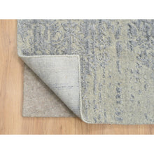 Load image into Gallery viewer, 12&#39;x15&#39;2&quot; Gray, Wool And Plant Based Silk, Tone On Tone Transitional Erased Design, Jacquard Hand Loomed, Oriental, Oversized Rug FWR382824