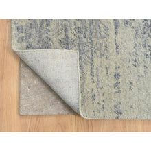 Load image into Gallery viewer, 12&#39;x17&#39;10&quot; Gray, Jacquard Hand Loomed, Wool And Plant Based Silk, Tone On Tone Transitional Erased Design, Oriental, Oversized Rug FWR382836