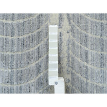 Load image into Gallery viewer, 12&#39;x17&#39;10&quot; Gray, Jacquard Hand Loomed, Wool And Plant Based Silk, Tone On Tone Transitional Erased Design, Oriental, Oversized Rug FWR382836