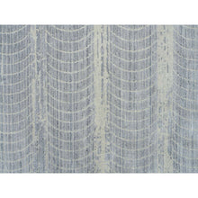 Load image into Gallery viewer, 12&#39;x17&#39;10&quot; Gray, Jacquard Hand Loomed, Wool And Plant Based Silk, Tone On Tone Transitional Erased Design, Oriental, Oversized Rug FWR382836