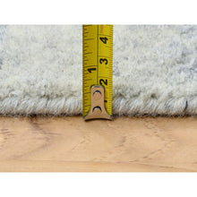 Load image into Gallery viewer, 12&#39;x17&#39;10&quot; Gray, Jacquard Hand Loomed, Wool And Plant Based Silk, Tone On Tone Transitional Erased Design, Oriental, Oversized Rug FWR382836