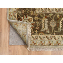 Load image into Gallery viewer, 10&#39;2&quot;x10&#39;2&quot; Light Gray, Soft Wool Hand Knotted, Karajeh Design With Tribal Medallions, Square Oriental Rug FWR383256