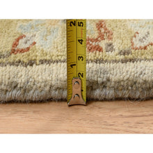 Load image into Gallery viewer, 10&#39;2&quot;x10&#39;2&quot; Light Gray, Soft Wool Hand Knotted, Karajeh Design With Tribal Medallions, Square Oriental Rug FWR383256