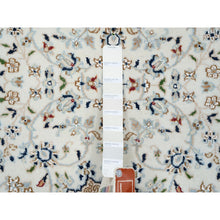 Load image into Gallery viewer, 2&#39;8&quot;x13&#39;3&quot; Ivory, Nain With Center Medallion Flower Design, 250 Kpsi Wool Hand Knotted, Runner Oriental Rug FWR383850