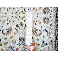 Load image into Gallery viewer, 2&#39;7&quot;x8&#39;2&quot; Ivory, Hand Knotted Nain All Over Flower Design, 250 Kpsi Wool, Runner Oriental Rug FWR383922