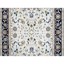 Load image into Gallery viewer, 2&#39;7&quot;x8&#39;2&quot; Ivory, Hand Knotted Nain All Over Flower Design, 250 Kpsi Wool, Runner Oriental Rug FWR383922