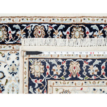 Load image into Gallery viewer, 2&#39;7&quot;x8&#39;2&quot; Ivory, Hand Knotted Nain All Over Flower Design, 250 Kpsi Wool, Runner Oriental Rug FWR383922
